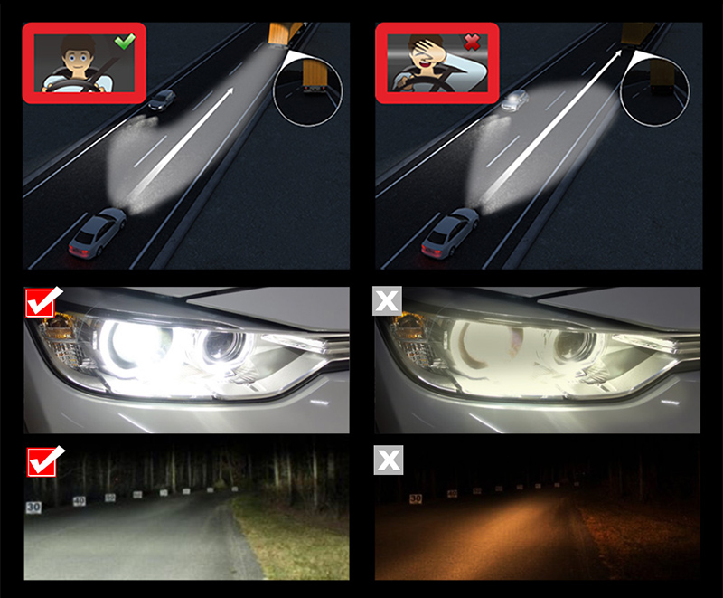 Lentes de faros bi-xenon H4 H7 lente de proyector de Auto 3,0 Metal completo para luces de coche accesorios de modificación de estilismo DIY de automóviles