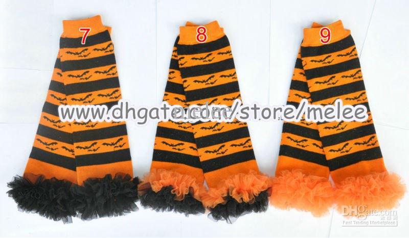 Halloween pompoen ruche beenwarmer baby kant been chevron volwassen armwarmers u kiest gratis kleur 15 paar/lot