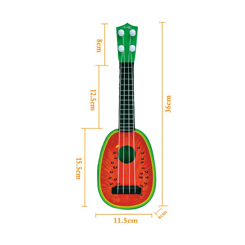 Kinderen Gitaar Speelgoed Fruit Gitaar Ukulele Kinderen Muziekinstrument Speelgoed Educatief Site: Watermelon