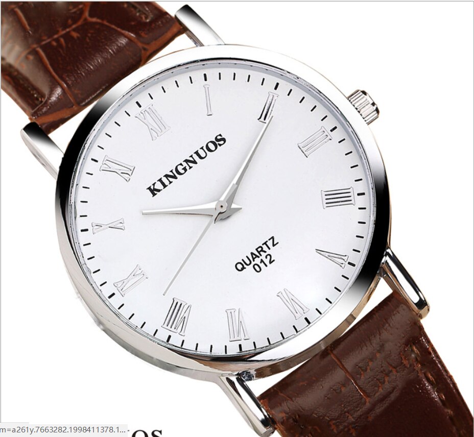 Mode Vrouwen En Man Horloge Wijzerplaat Student Sport Quartz Dames Horloges Kids Klok Luxe Dames Horloges Horloge: Bruin