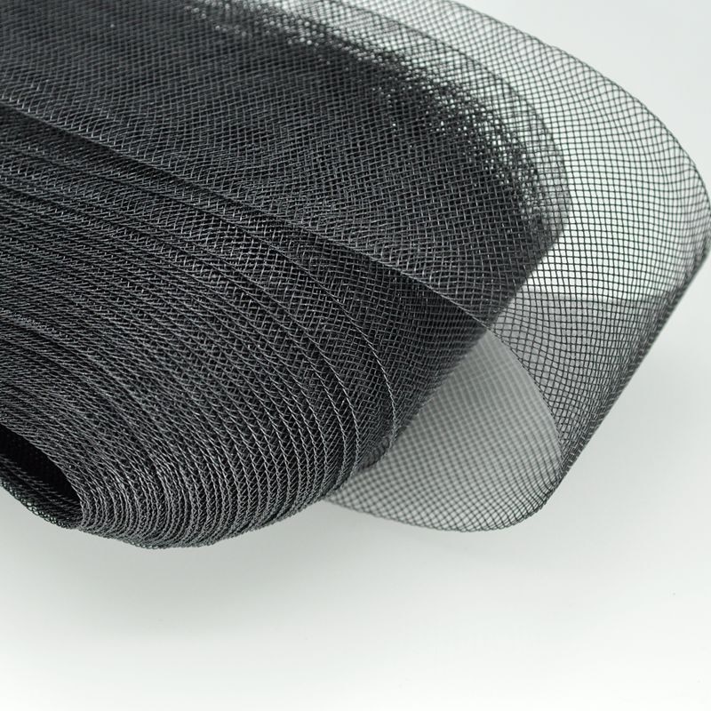 25/50/80mm 50 yards plat rigide plaine crinoline crinoline crin maille tresse pour robe de mariée/chapeau accessoires de couture