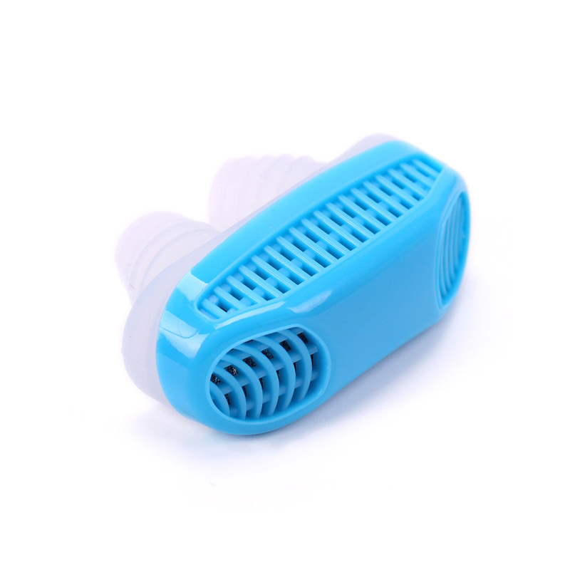 Magnetic Nose Plug Nose Clip Anti-Snoring Device Mini Snore Solution Device Anti Snoring Magnetic Nasal Splint: Blue