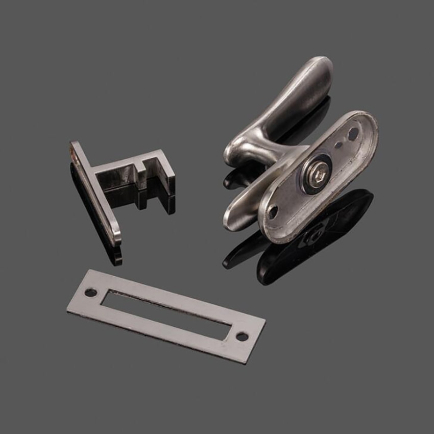 Inside Handle Storm Door Latch, 360 Degrees Rotation, Stainless Steel Door Gate Latch with Screws, Security Door Buckle