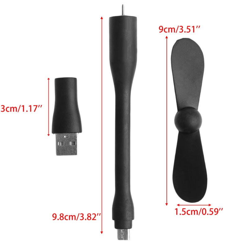 Portable Flexible USB Mini Cooling Fan Cooler For Android Phone Laptop Desktop