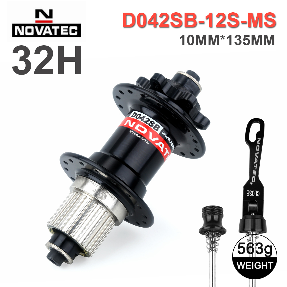 Novatec Bicycle Hub D042SB D442SB Hubs Sealed Bearing MTB Bike Hubs 28/32/36Holes Holes Micro Spline hub 8/9/10/11/12 Speed: Navy Blue