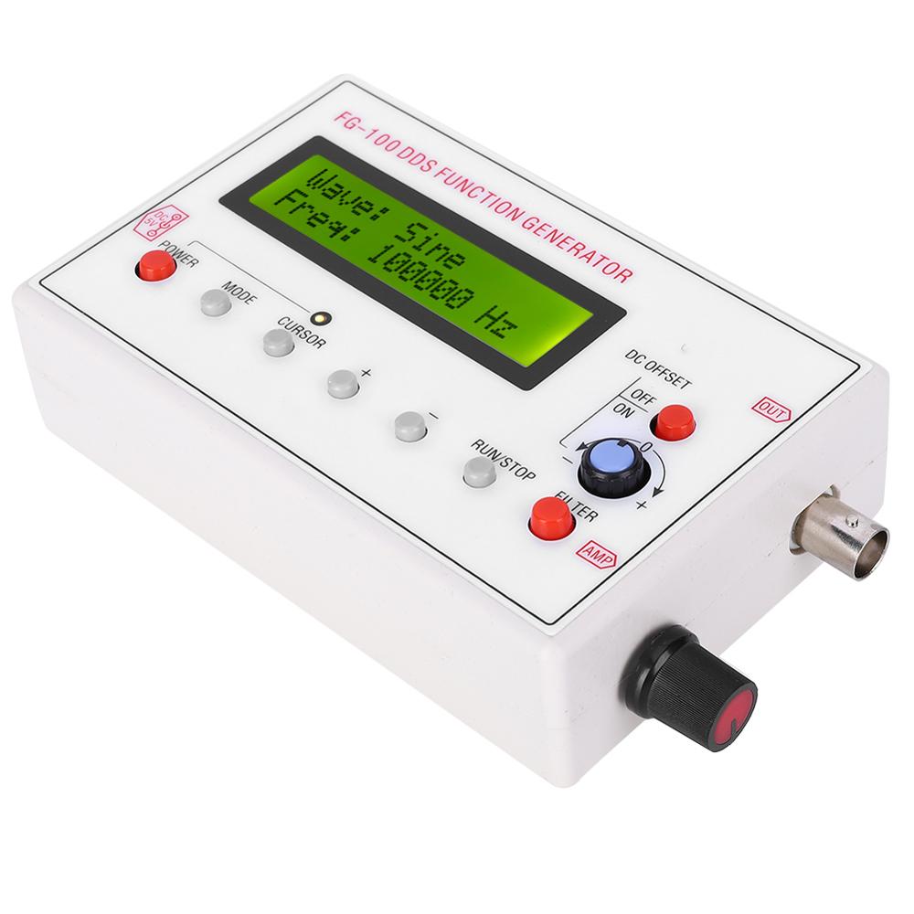 DDS Signal Generator LCD Display Functiona Signal Generator Digital Frequency Counter Triangle Sawtooth Waveform 1HZ-500KHz