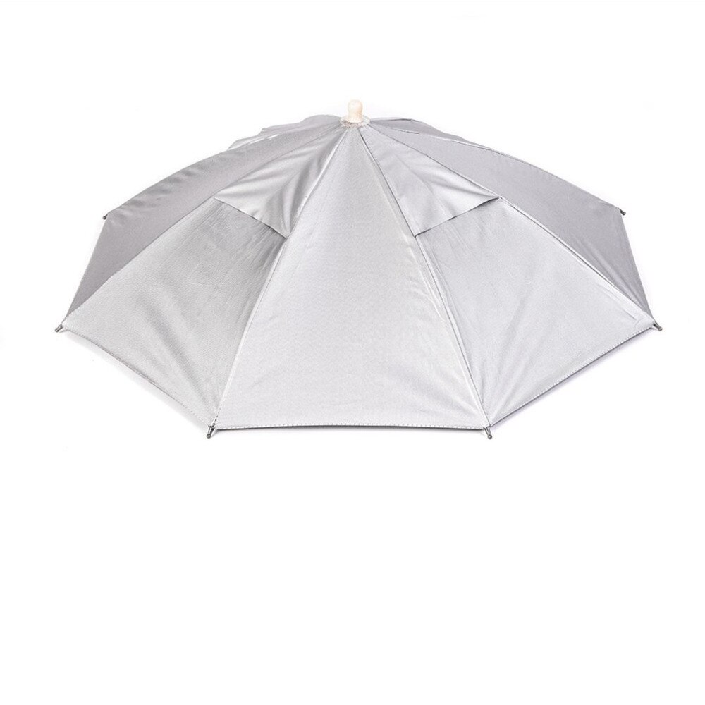 Plegable cabeza sombrero paraguas Anti-lluvia de pesca al aire libre tapas portátil de viajes de senderismo pesca playa gorros para sombrillas de lluvia