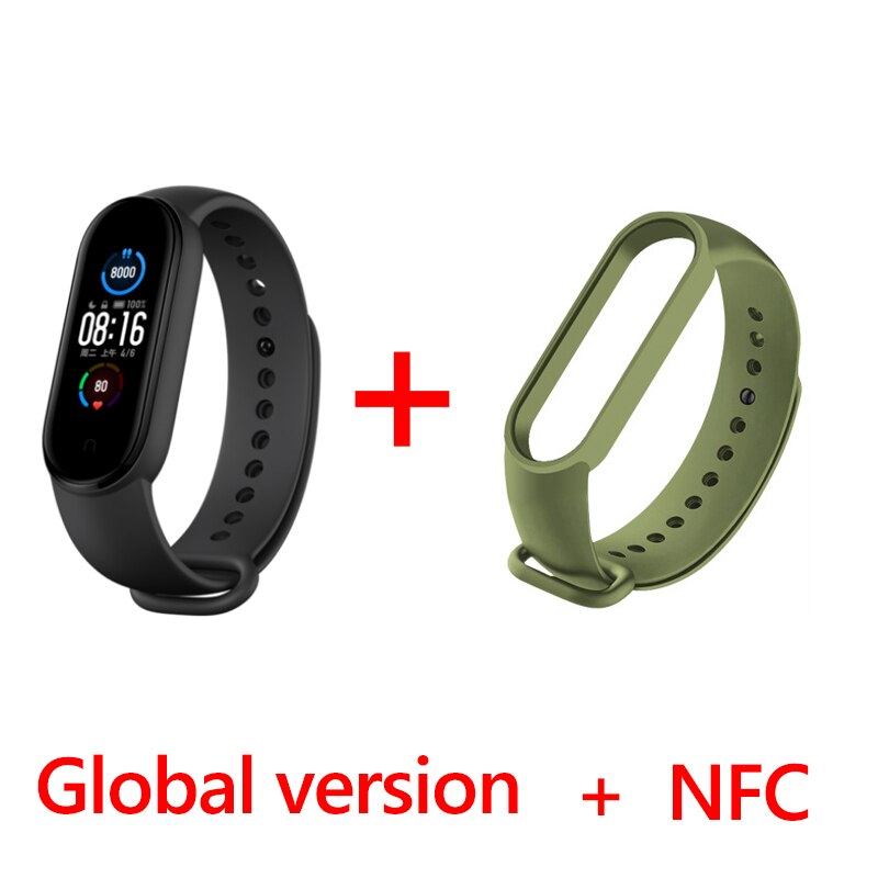 Xiaomi Originale Fascia 5 Braccialetto Intelligente AMOLED Schermo Variopinto di Frequenza Cardiaca Fitness Tracker Bluetooth 5.0 Impermeabile Miband5: style  12