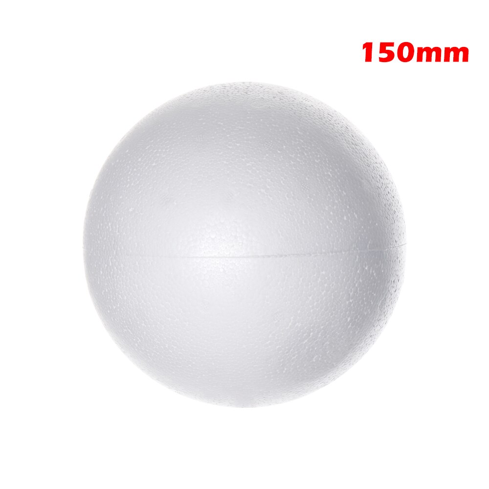 Bolas de poliestireno para manualidades, bolas de espuma blanca de 20-120mm para manualidades de navidad, de poliestireno para decoración de bodas, Fiestas y Navidad, 1 unidad: 15CM