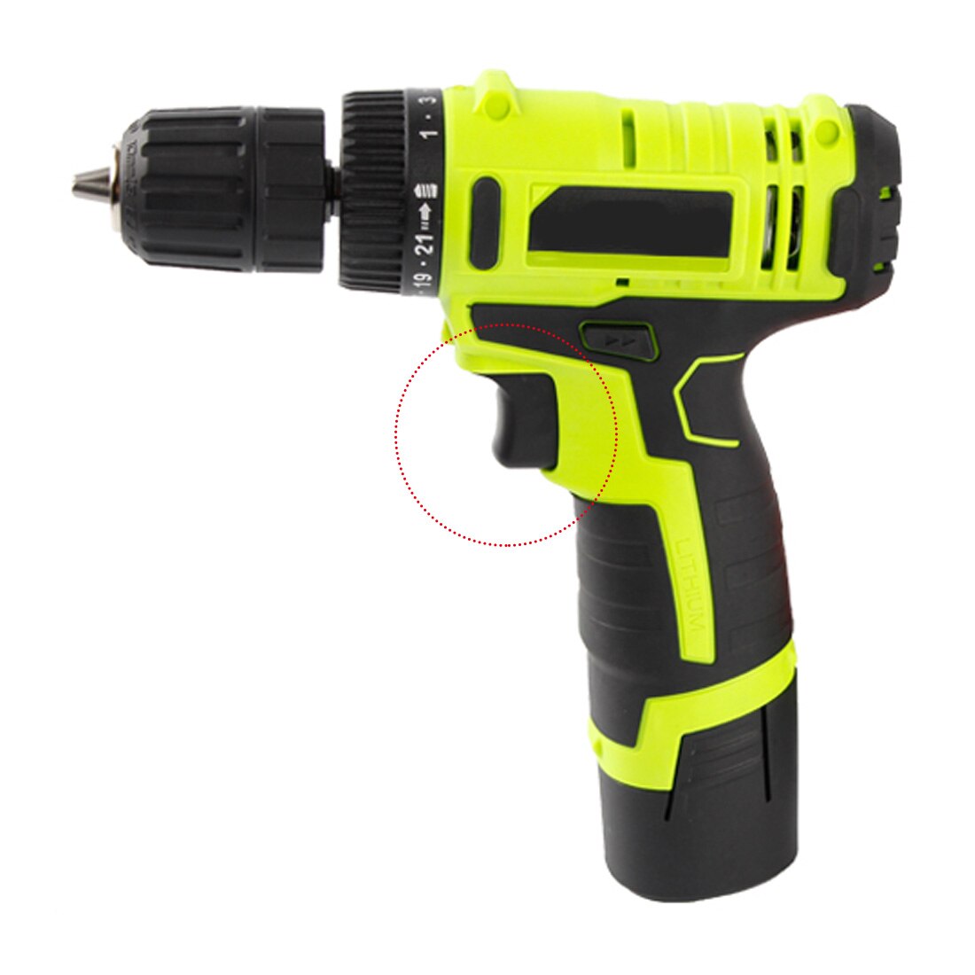 7.2 V - 24 V Lithium Battery Cordless Drill Switch Speed Control Electric Drill Trigger Switch With Small Light