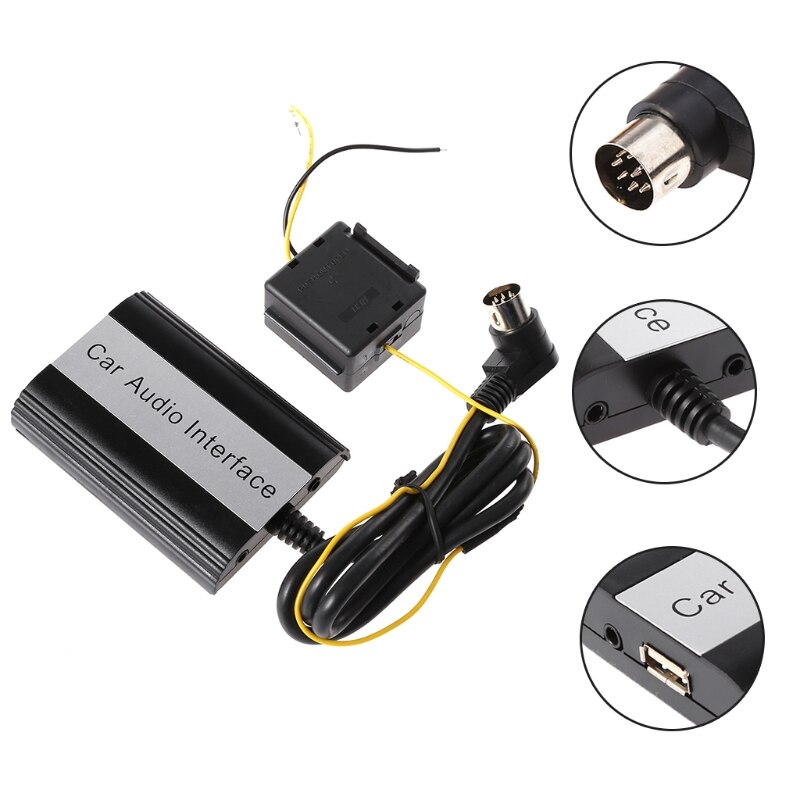 OOTDTY Handsfree Car Bluetooth Kits MP3 AUX Adapter Interface For Volvo HU-series C70 S40/60/80 V40 V70 XC70 Feb20
