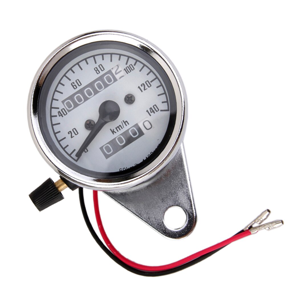 Universal Motorcycle Waterproof Odometer Double Speedometer Test Miles