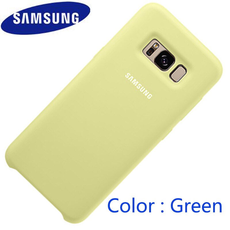 Samsung S8 fall silikon zurück abdeckung galaxy S8 plus note8 harte telefon fall Voll schutz S 8 plus luxus S8plus 100% original: For Galaxy S8 / Green