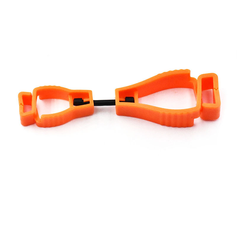 Pince à gants cintre porte-gant de sécurité en plastique gants de travail Clips pince de travail sécurité gants de travail garde outil multifonctionnel: GOLD