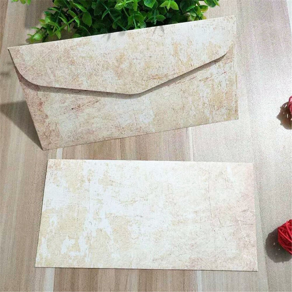 10pcs Vintage Envelopes Letter Paper Bags Wedding Invitation Envelopes Party Bags Letter Pads Cover Cards Stationery: D-envelopes
