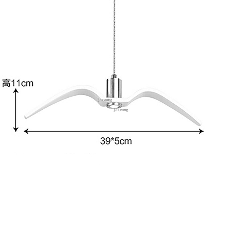 Nordisk led glans lysekrone restaurant måger lysarmaturer loft hængende lampe minimalistisk danmark boligindretning: Hvid b