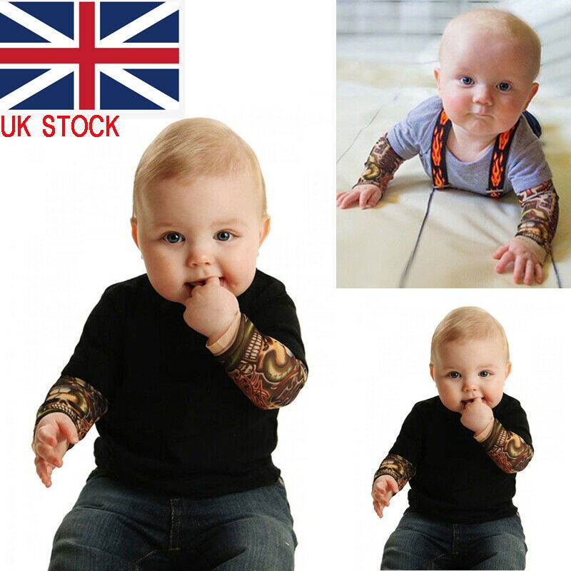 Nette Kleinkind Blumen Gesamt Baby Junge Schwarze Karosserie freundlicher Grau Kleidung Outfits