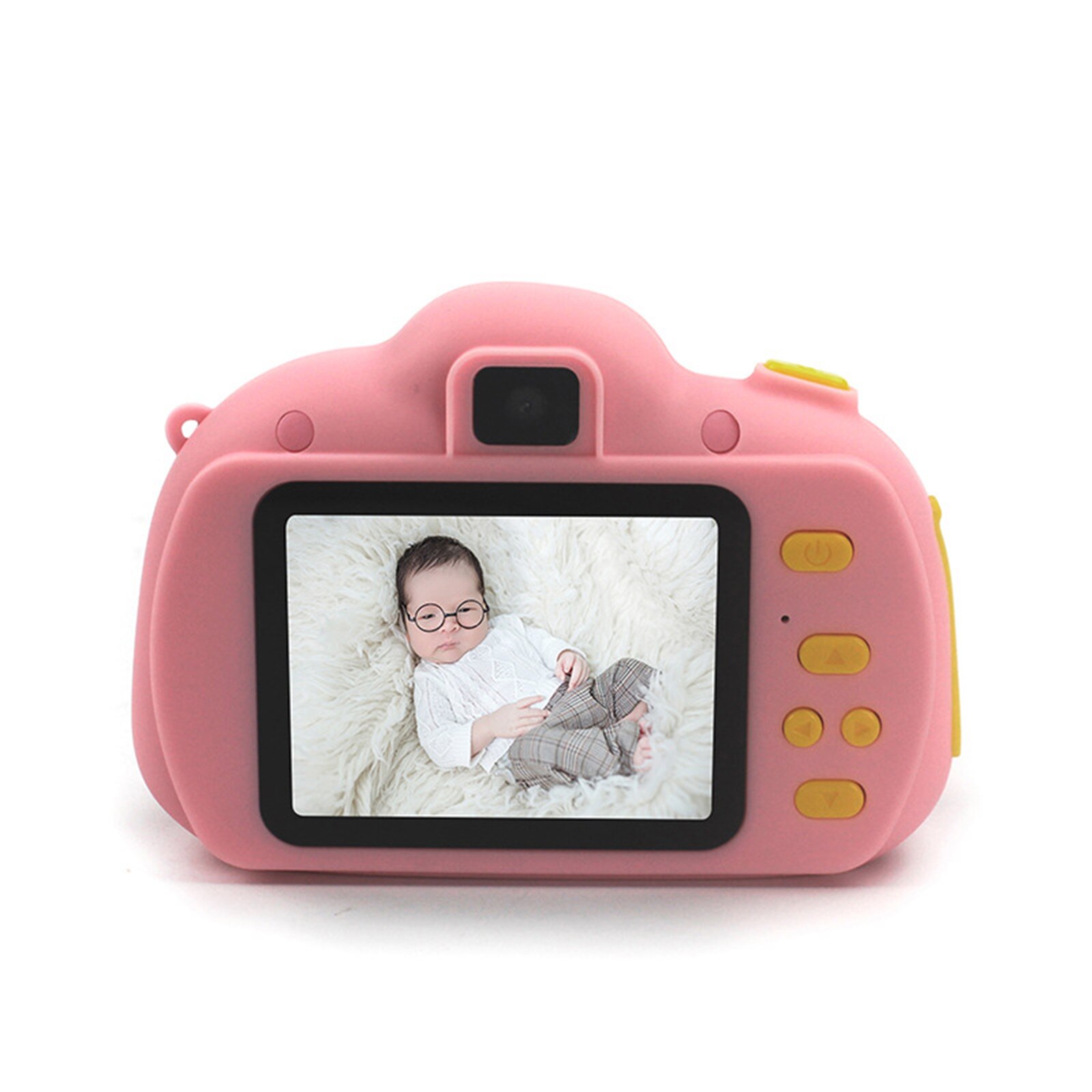 Hd Kinderen Camera 2.4 Inch Dual-Camera Digitale Mini Camera Kinderen Educatief Speelgoed Voor Outdoor Reizen Selfie Video game: Pink