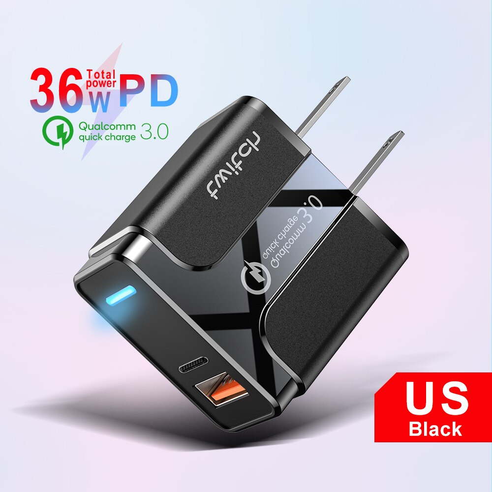 Twitch Quick Charge 4.0 3.0 USB Charger For iPhone... – Grandado