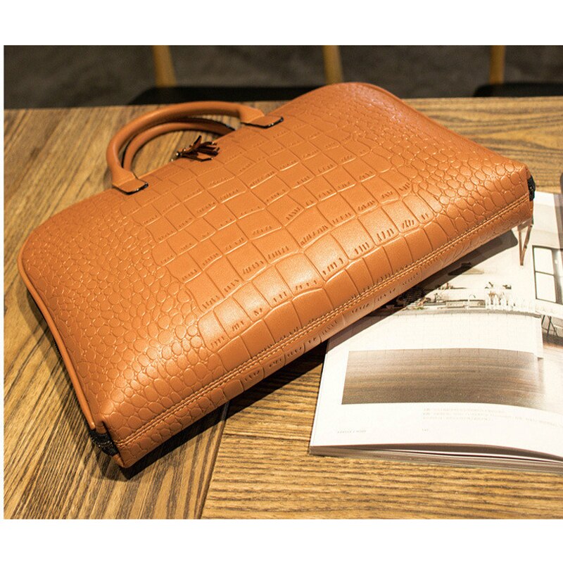 Dames casual tassen 13 14 inch laptoptas kantoortas voor dames aktetassen vrouwelijke manager zakelijke vrouwen aktetas leren handtas