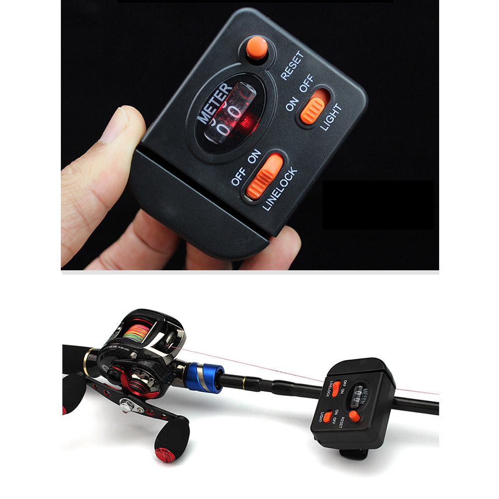 Fishing Line Length Counter Fishing Line Counter Full-featured Equipped With Light Fishing Tackle Tool 1