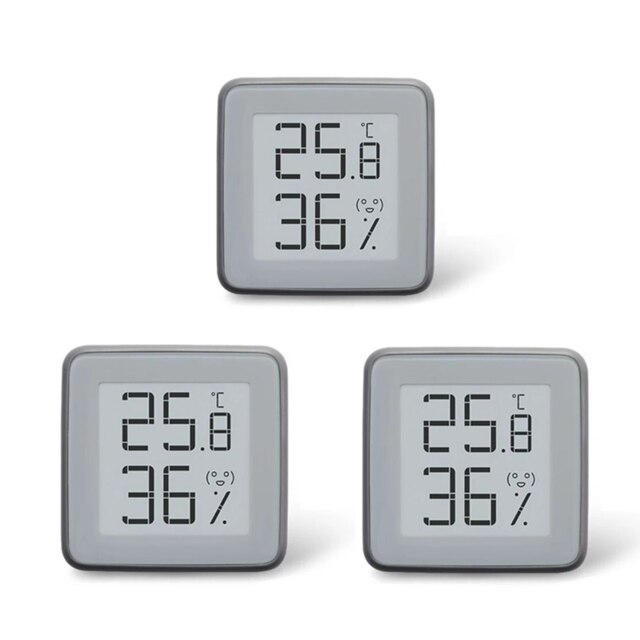 Xiaomi-termómetro inteligente MMC con pantalla e-ink BT2.0, higrómetro con Bluetooth, funciona con la aplicación MIJIA, herramientas para el hogar: 3pcs