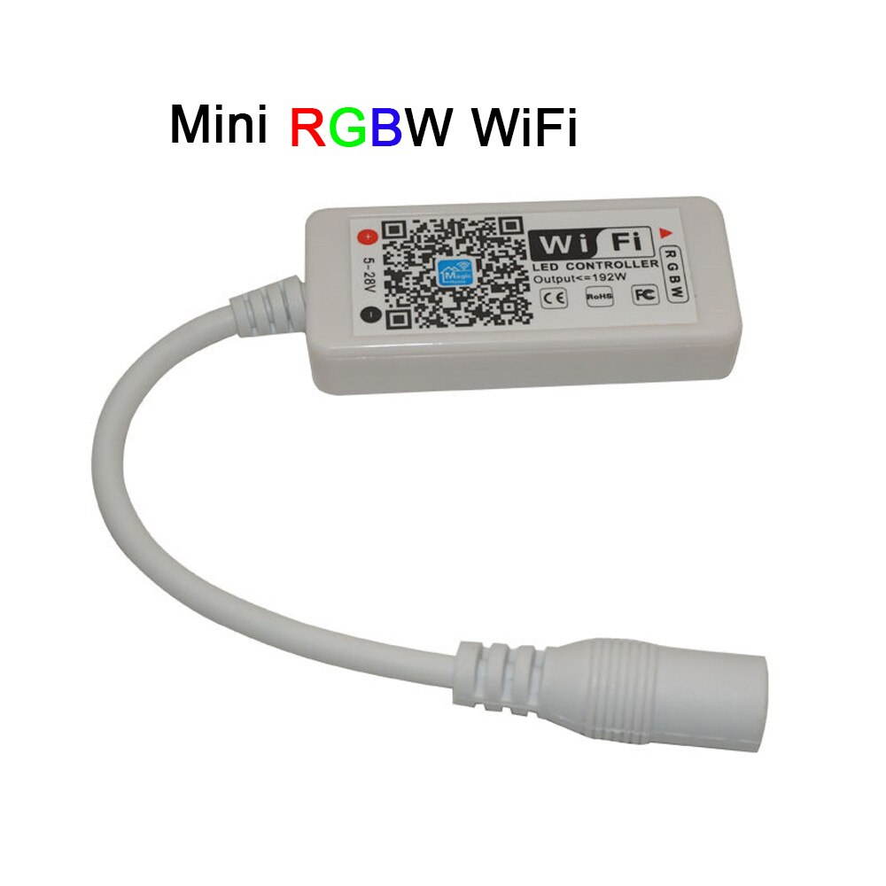 Magic Home Bluetooth Wireless WiFi Remote,RGB/RGBW IR RF LED Controller DC5V 12V 24V for 5050 WS2811 WS2812B Pixel Led Strip: Mini RGBW WiFi