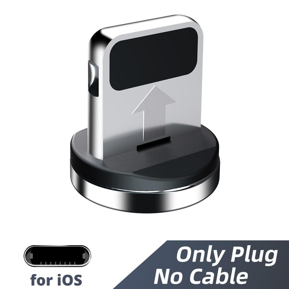 Magnetico Cavo tappo Connettore per Iphone Samsung mobile Telefono Cavo tutto'adattatore del Cavo del Connettore Magnetico Magnete Cavo di Ricarica Spina Della Polvere: ios spina