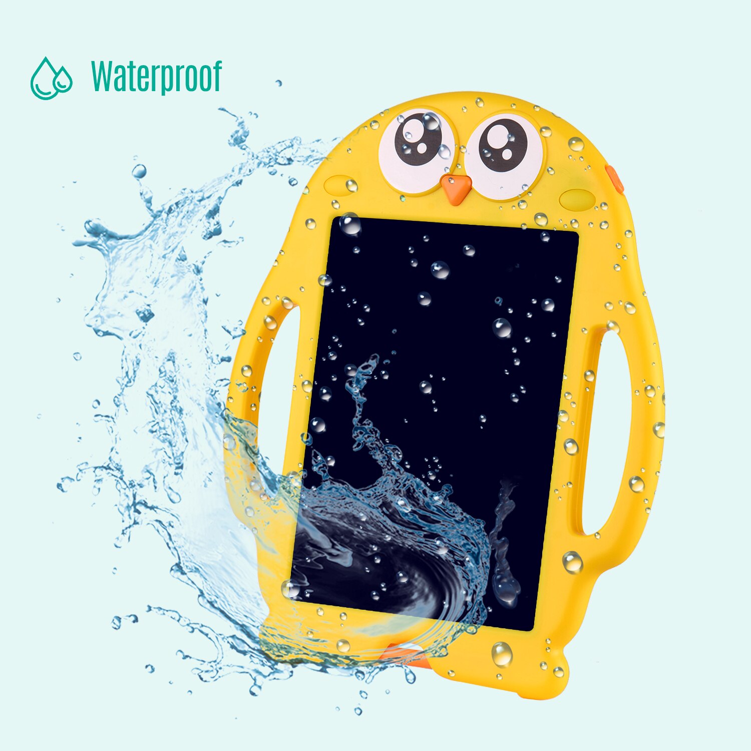 8.5 Inch Cartoon LCD Writing Tablet Electronic Drawing Pad Handwriting Board w/ 6 Pack Copy Paper Lock Button One-Click Erasure