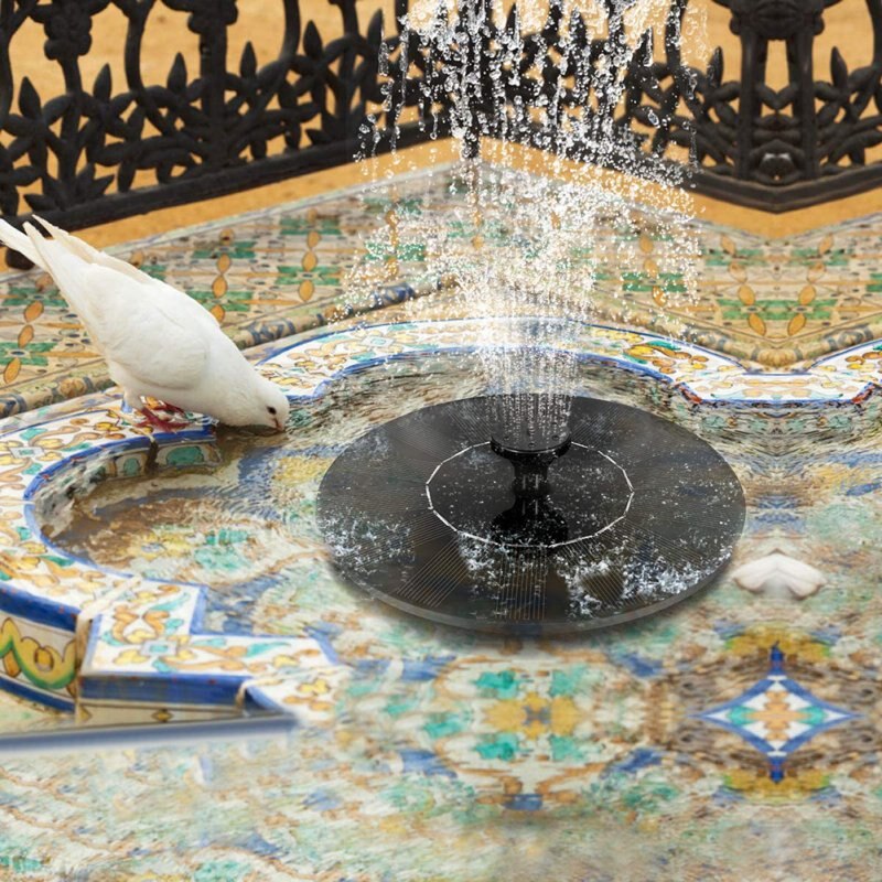 Fontaine solaire flottante | Fontaine d'eau de jardin, fontaine de piscine, décoration d'étang de piscine, fontaine de bain d'oiseau à énergie solaire, pompe à eau, décor de jardin, de pelouse