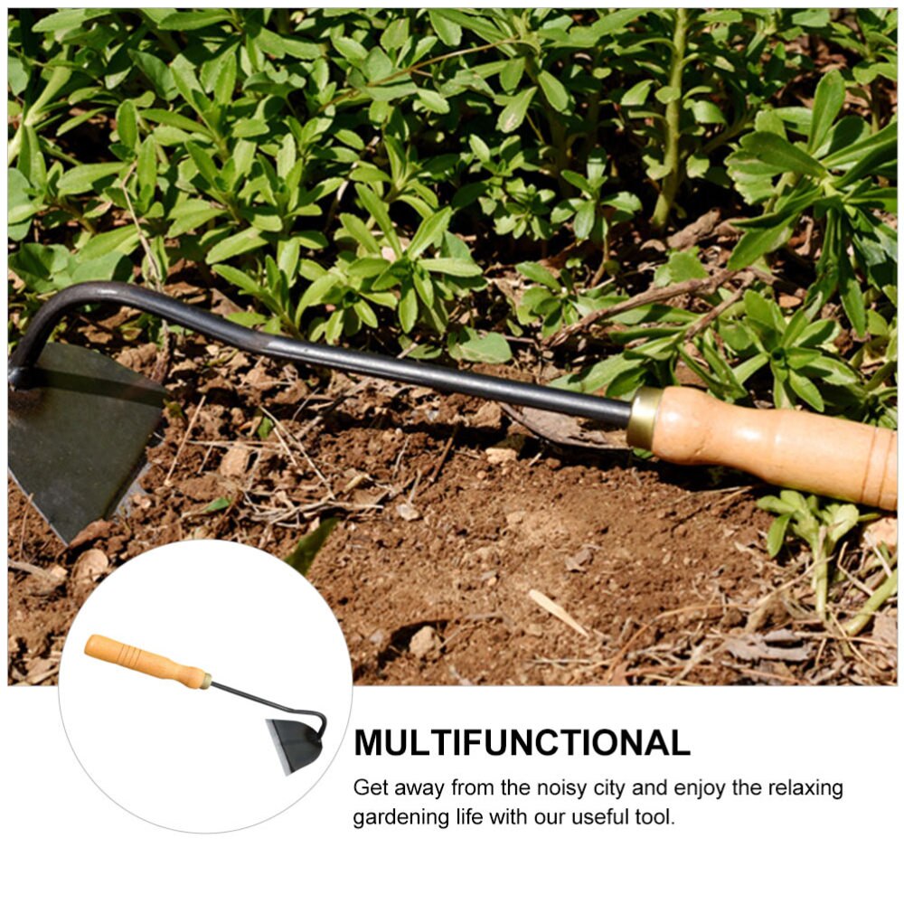 Ręczny mały motyka drewniany uchwyt kute motyka ogrodnictwo i pielenie narzędzia