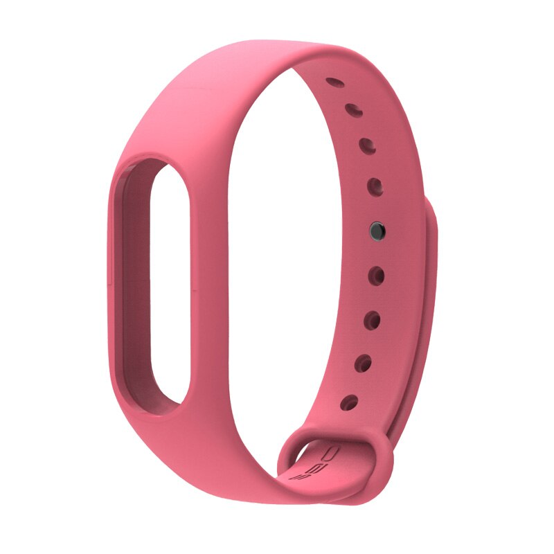Para Xiaomi Mi Band 2 Correa de muñeca de silicona para mi Band 2 pulsera accesorios reloj inteligente Original M2 Miband 2 Correa: Pink