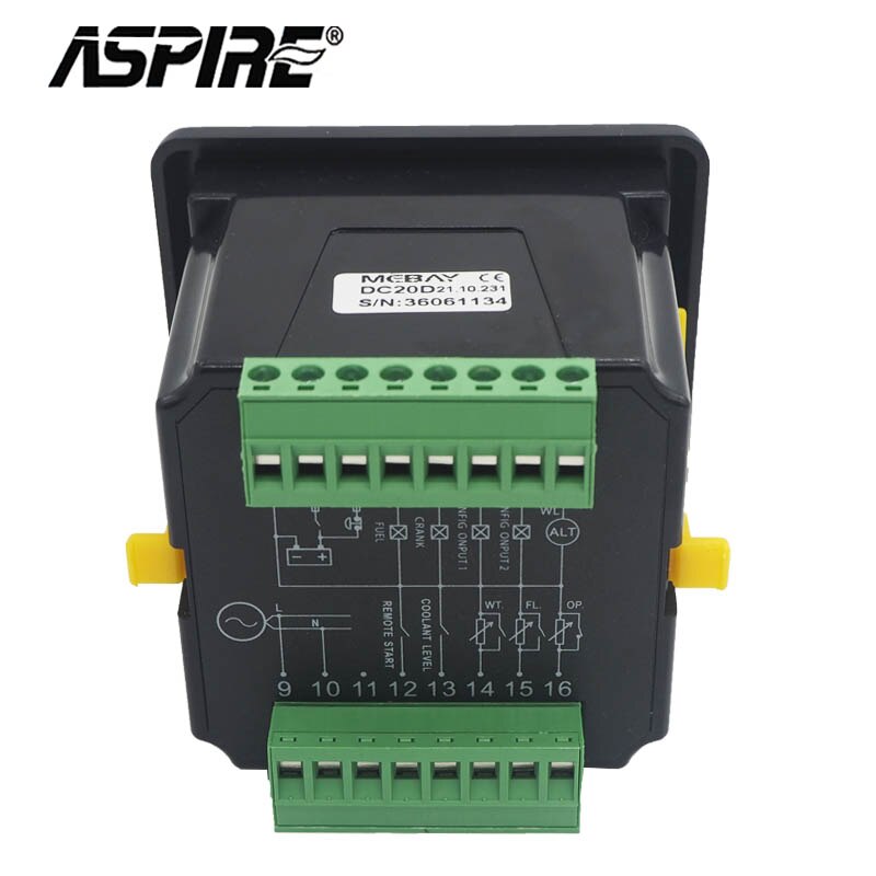 Mebay DC20D Controle Voor Diesel/Benzine Motoren Generator Set