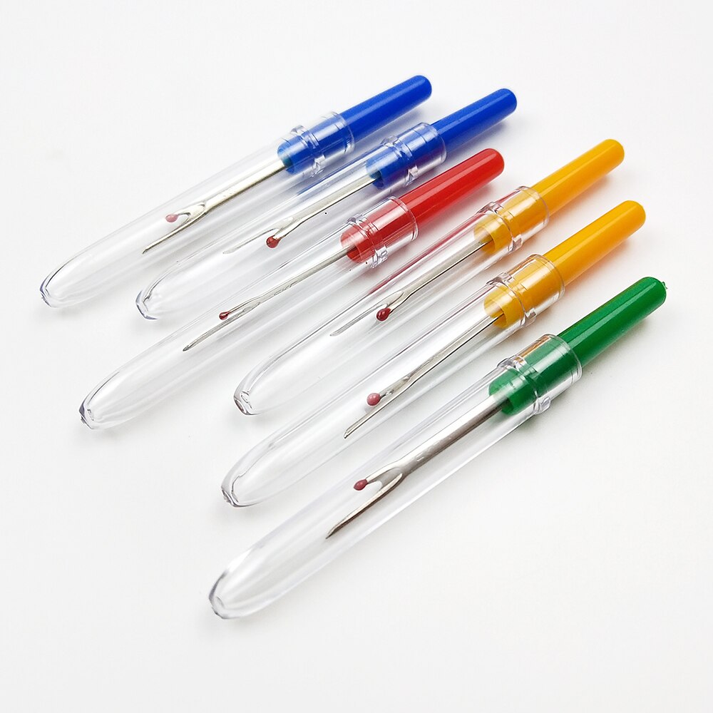 Plastic Handle Steel Thread Cutter Seam Ripper Stitch Removal Knife Needle Arts Sewing Tools DIY Sewing Accessories: Random color 1pcs