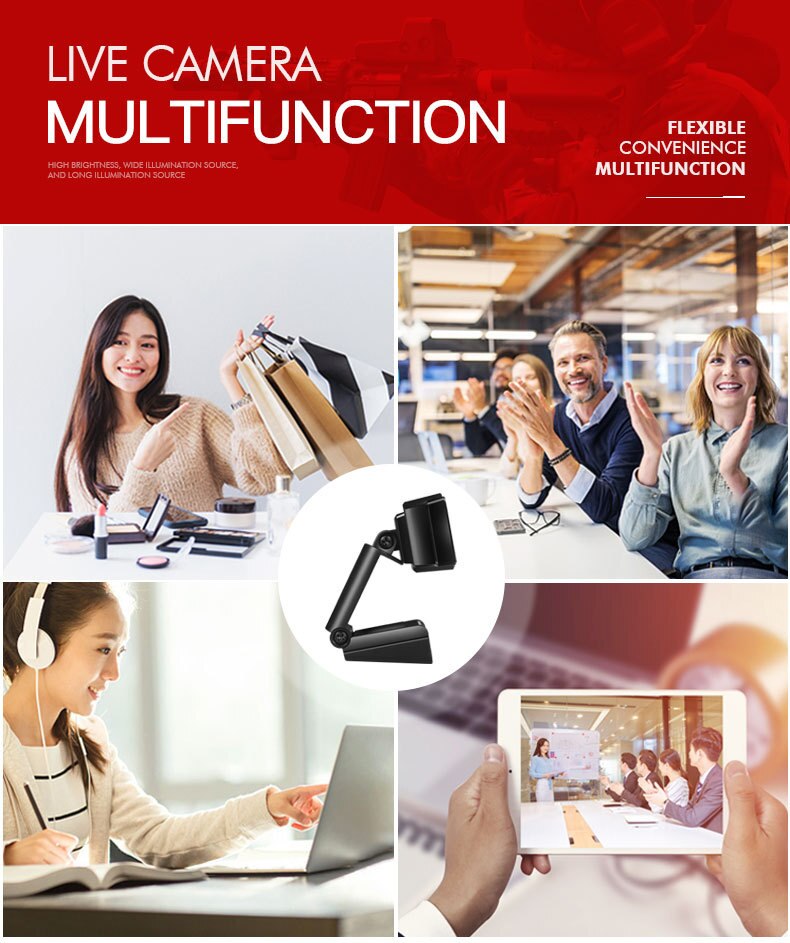 2K Web Camera USB2.0 Camera Met Microfoon Hd Webcam Voor Pc Mac Laptop Desktop Video Call Drive-Gratis webcams