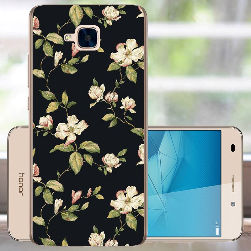 Fanatu huawei honor 5c hoesje geen vingerafdrukgat ru versie achterkant beschermhoes voor huawei honor 5c zacht tpu siliconen 5.2 " funda: Wmh