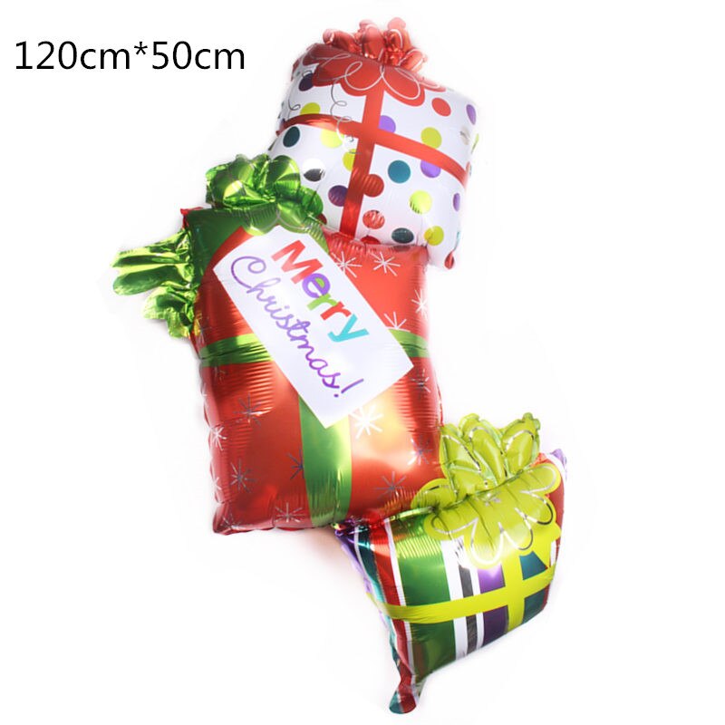 Jul lager folie ballonger pojke globos julgran ballong julfest dekorationer navidad box boll år: 12