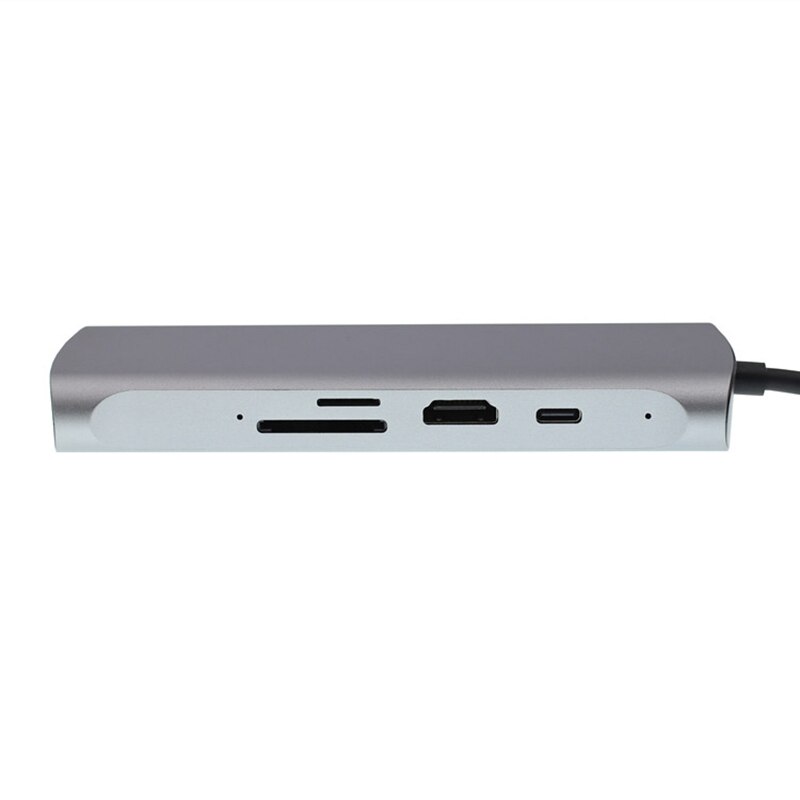 8 in 1 usb-c hub type-c til hdmi vga usb 3.0 tf kortlæser pd ladeadapter splitter