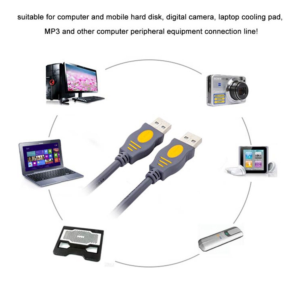 Kabel usb 10m EEN naar Male High Speed Cord Data Adapter Sync Kabel Voor HD Auto Radiator Webcom 5M 10M 20M Extender Kabel (China)