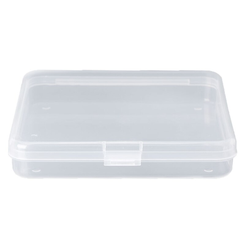 Vierkante doorzichtige plastic sieraden opbergdozen kralen knutseldoos containers: 14.6 14.6 3.5cm