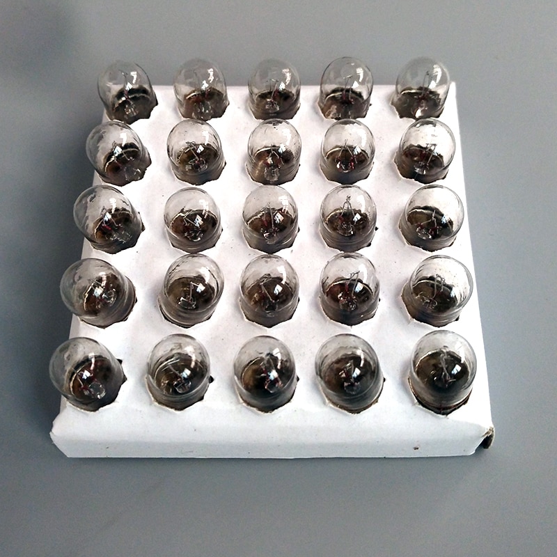 6.3V 12V 24V 30V 36V 2W 3W 5W 0.15A Screw Instrument Signal Indicating Small Bulb Button E10 Switch Light Lamp