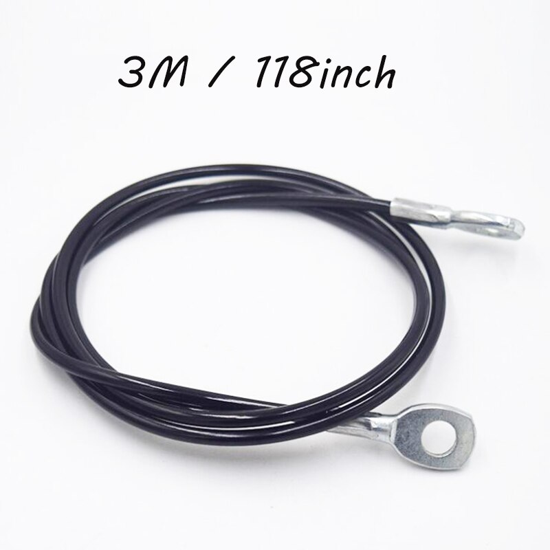 1.5M-3M Gym Cable Wire Rope Replacement Parts Accessories Adjustable Length for Pulley System Cable Machine Workout Equipment: Blue