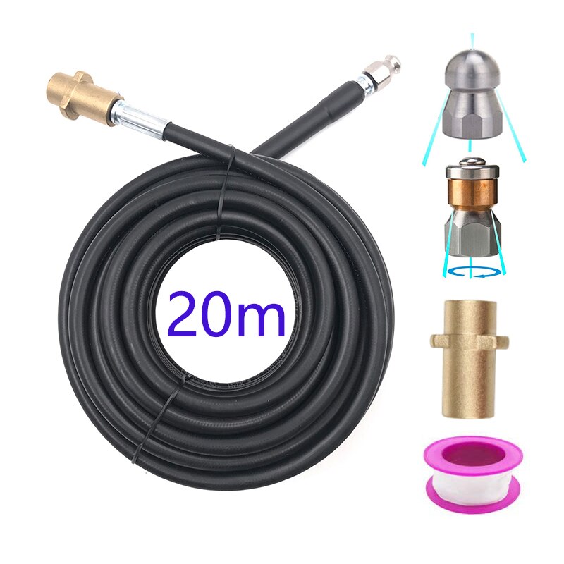 Nettoyeur haute pression 6 ~ 20 mètres, tuyau de nettoyage des eaux usées, Karcher k-series, pour le lavage des égouts et des tuyaux d&#39;égout: Orange