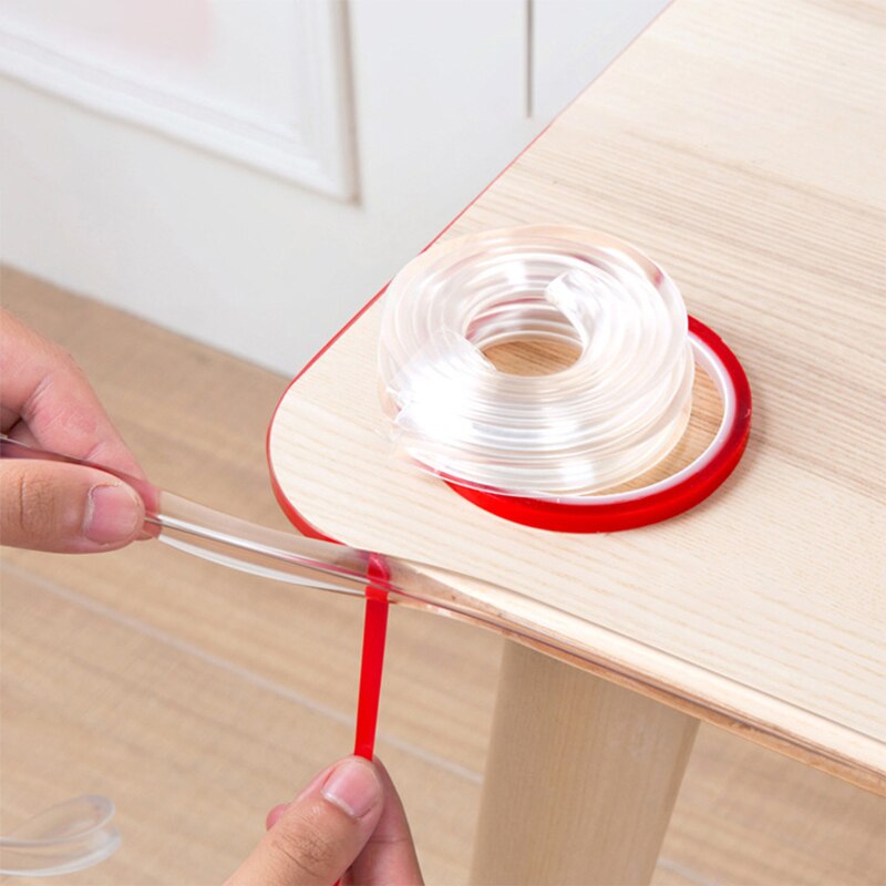 Baby Hoek Beschermen Strip Transparant Pvc Bescherming Strip Anti-Bumb Kid Veiligheid Tafel Meubels Hoeken Guards Met Plakband