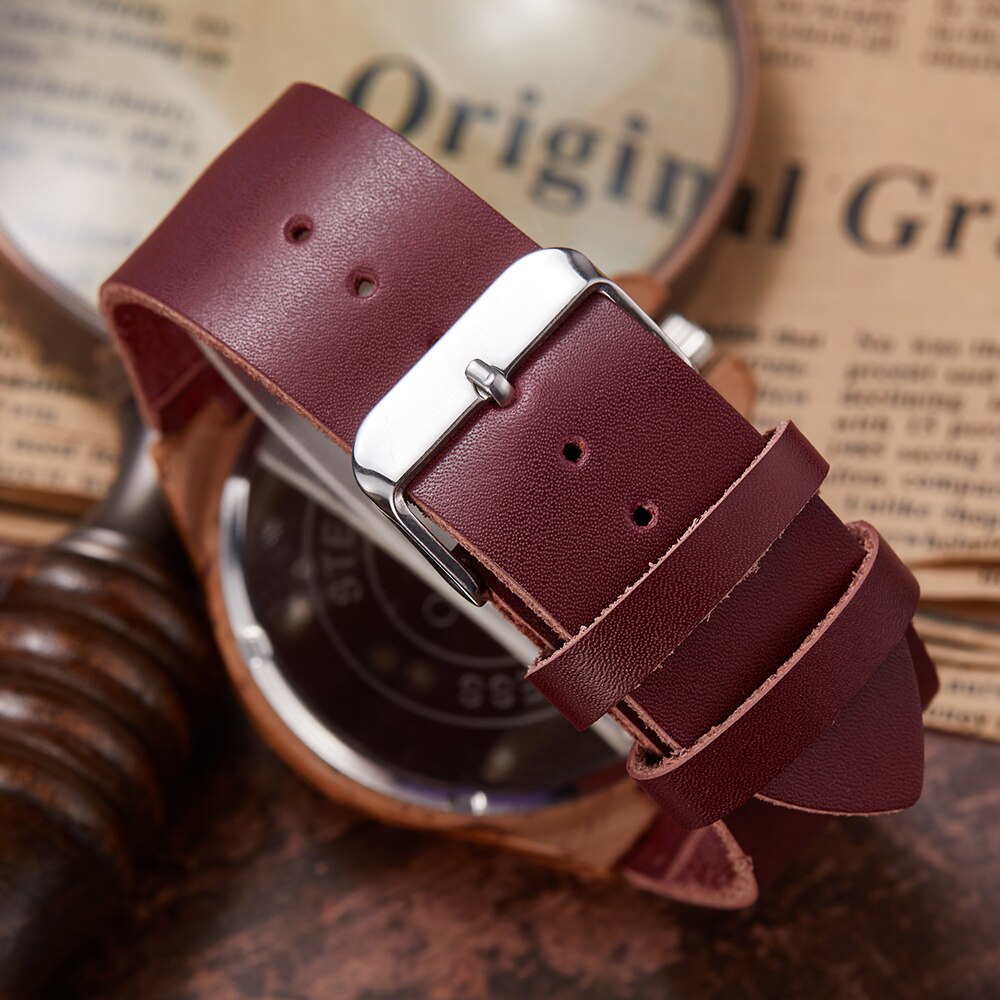 Montre-bracelet Imitation bois pour hommes et femmes, montre à Quartz, Imitation arbre de vie, bracelet en cuir souple