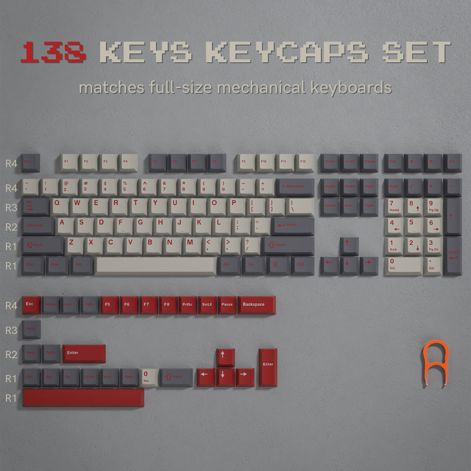 189 teclas PBT doble disparo negro gris ISA perfil teclas para interruptores MX Womier GK61 Anne Pro 2 Teclado mecánico para jugar: Bronze