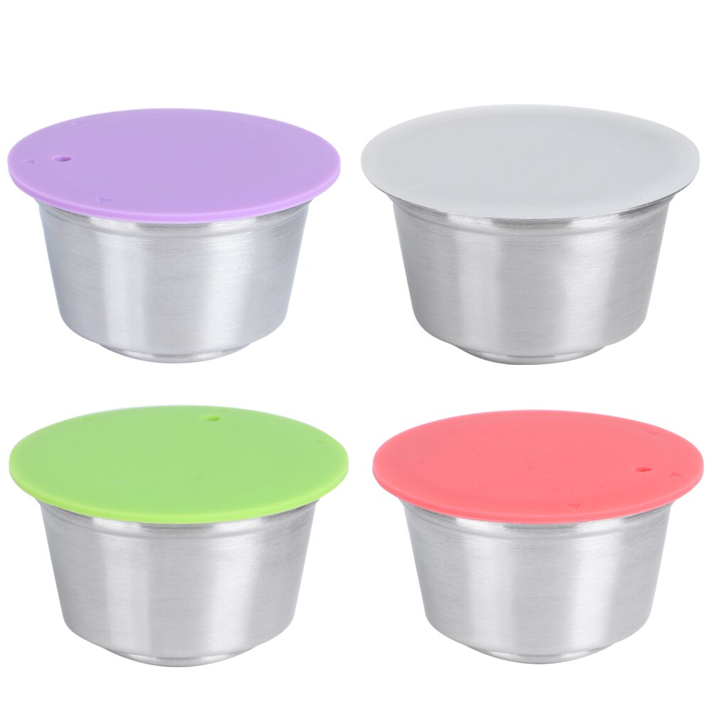 40ML Stainless Steel Coffee Capsule Reusable Nestle Capsule Refillable Filter Cup for Dolce Gusto Coffee Maker