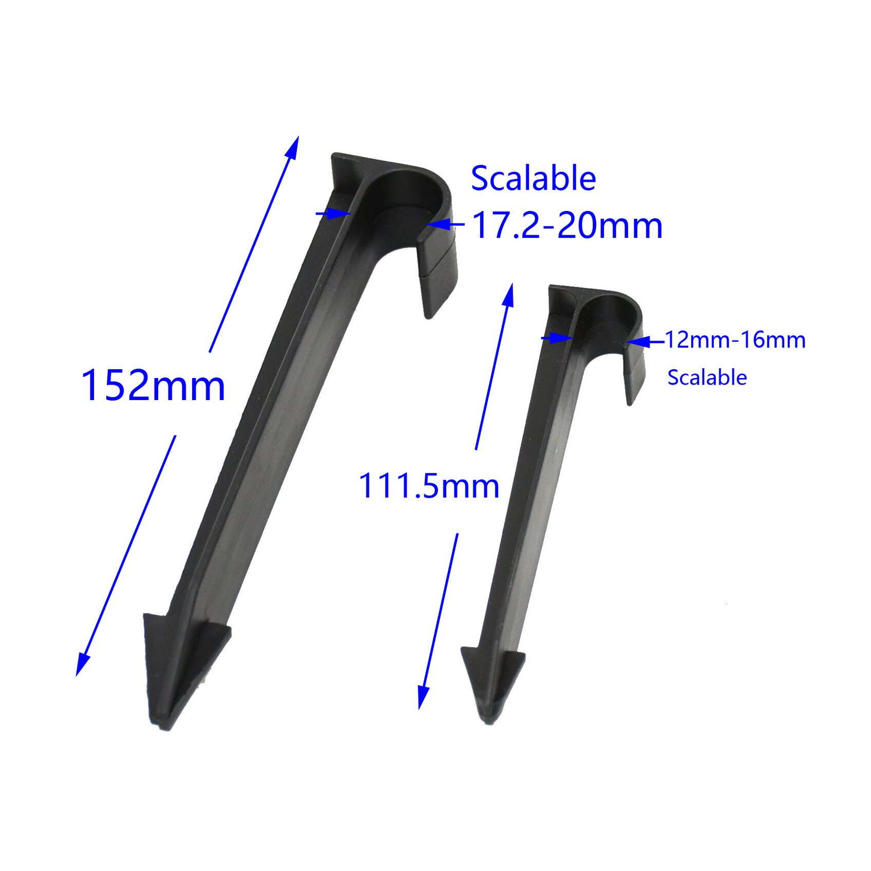 16mm 20mm trädgårdsslanghållare 1/2 3/4 jordbruksbevattning pvc rörstammar hållare trädgårdstillbehör  dn15 dn20 50 st