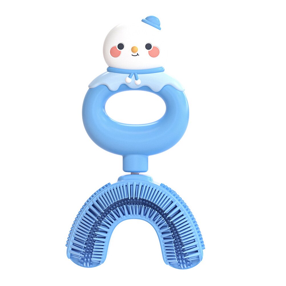 1 Set U-shaped Tooth Brush for Kids Convenient Kids Toothbrush Silicone Brush
