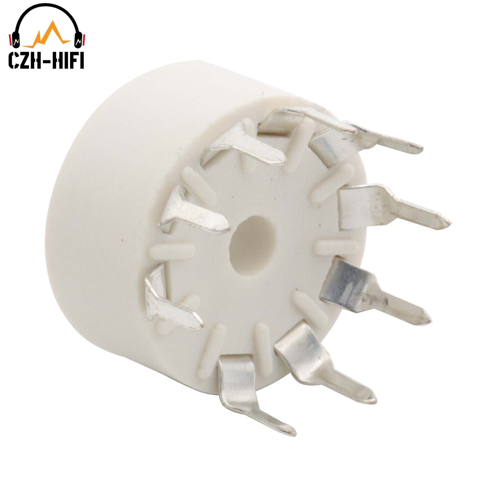 10 stks 9pin B9A Buis Socket Plastic Ventiel Basis voor 12AX7 12AT7 12AU7 EL84 6N1 6570 6922 6DJ8 6N1 ECC83 ECC82 Versterker PCB Mount